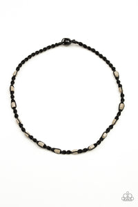 Rockin Rockslide -Men  Black Necklace