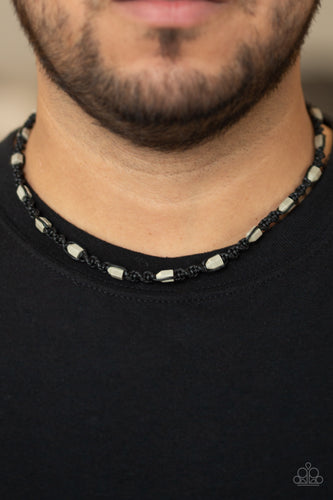 Rockin Rockslide -Men  Black Necklace