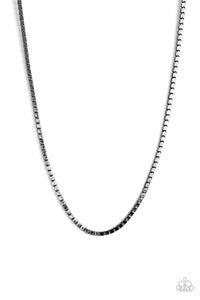 Boxed In - Black Men Necklace