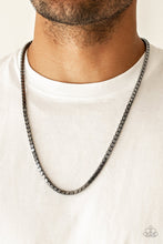 Load image into Gallery viewer, Boxed In - Black Men Necklace